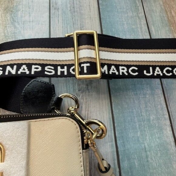 NWT Marc Jacobs "The Snapshot" crossbody bag in calf leather NEW CLOUD MULTI - Picture 6 of 16